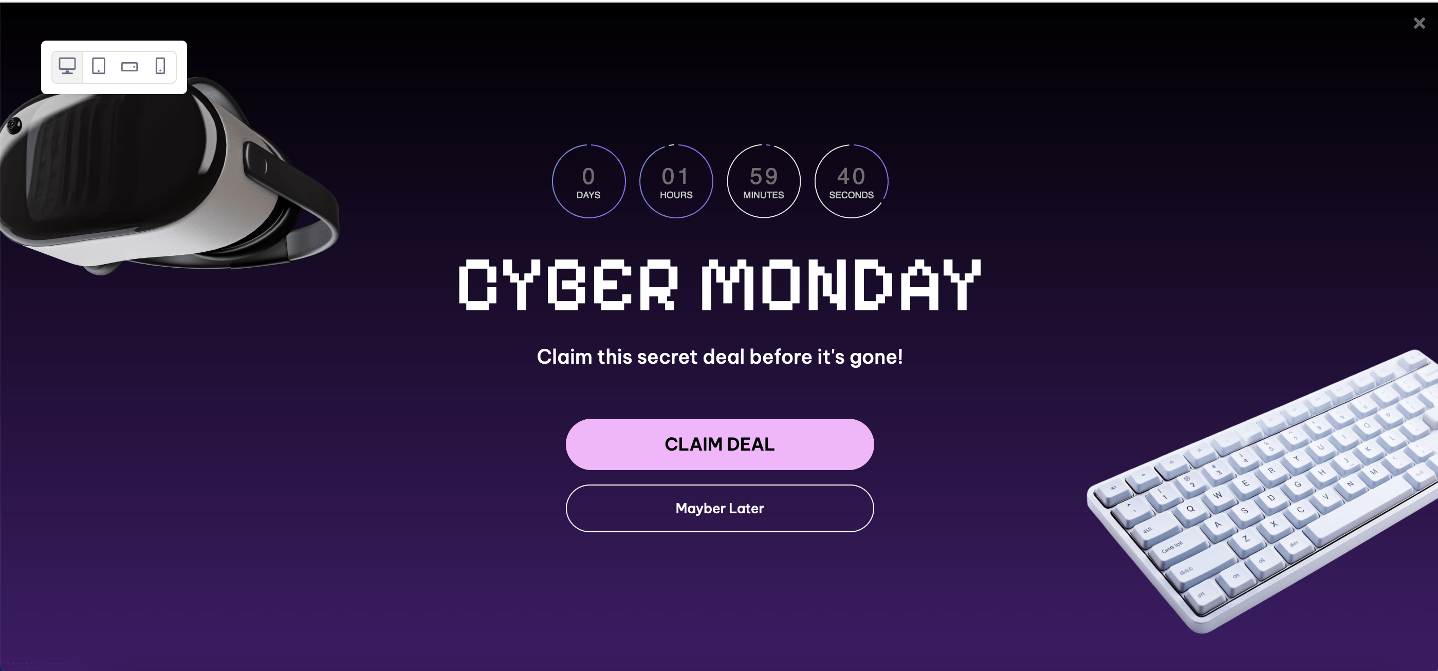 cyber monday template