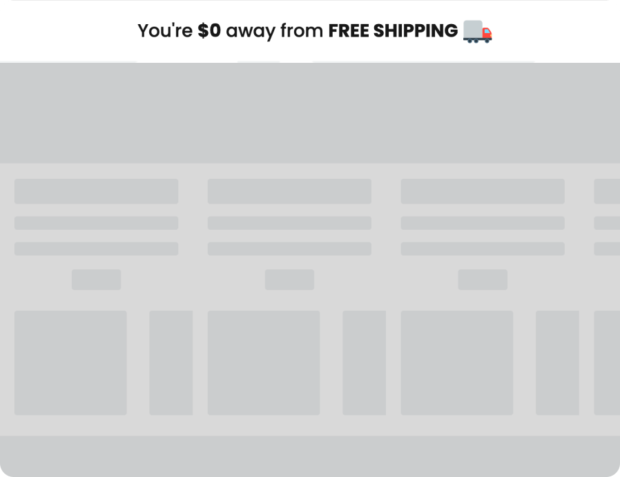 Free Shipping Threshold Banner